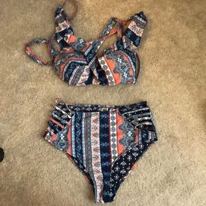 CUPSHE high waisted bikini set